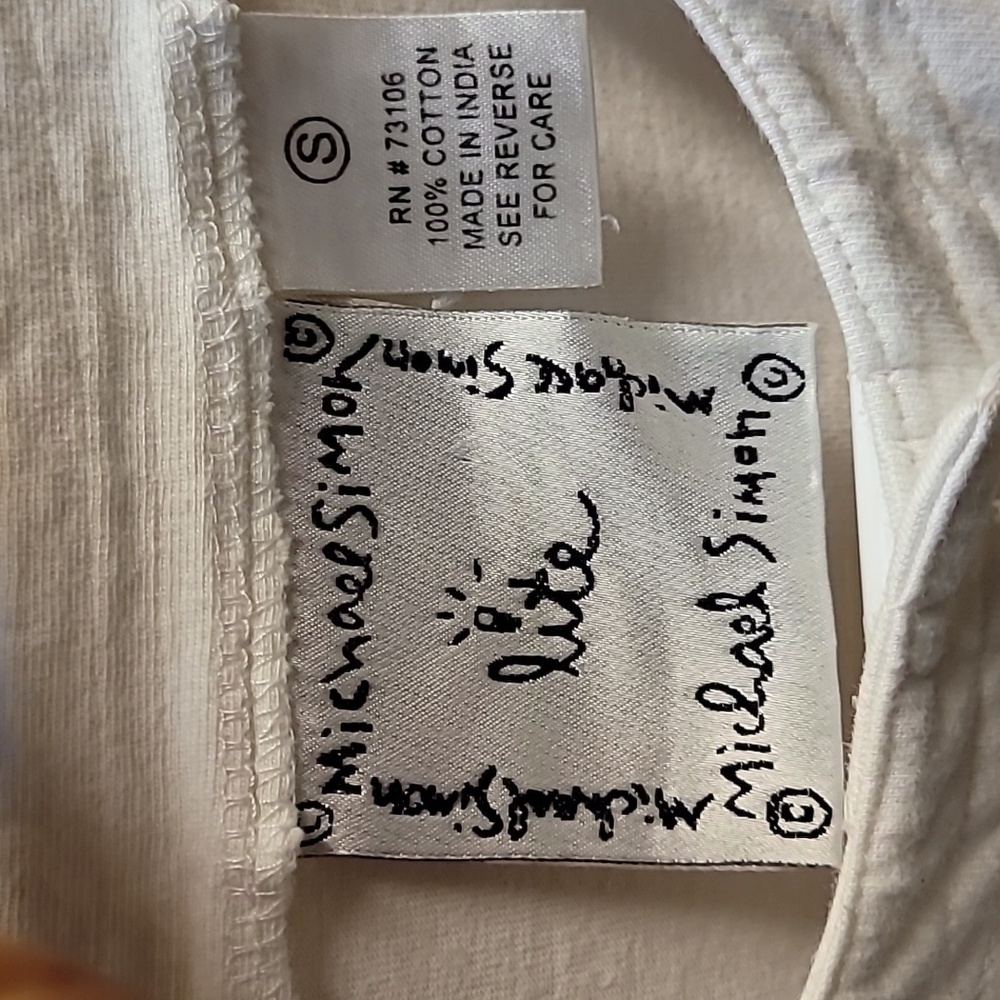 Michael Simon White Cotton Garment - Picture 8 of 9
